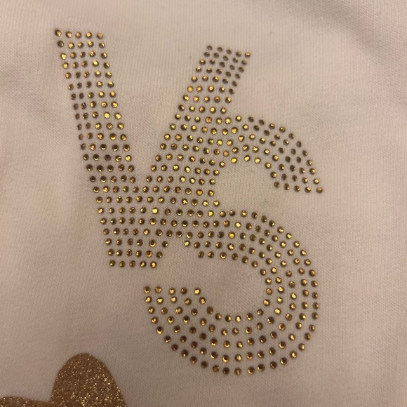 Vintage Y2K Victoria's Secret 2pc Ivory Tracksuit Angel Wings Rhinestones Size L - Picture 11 of 16